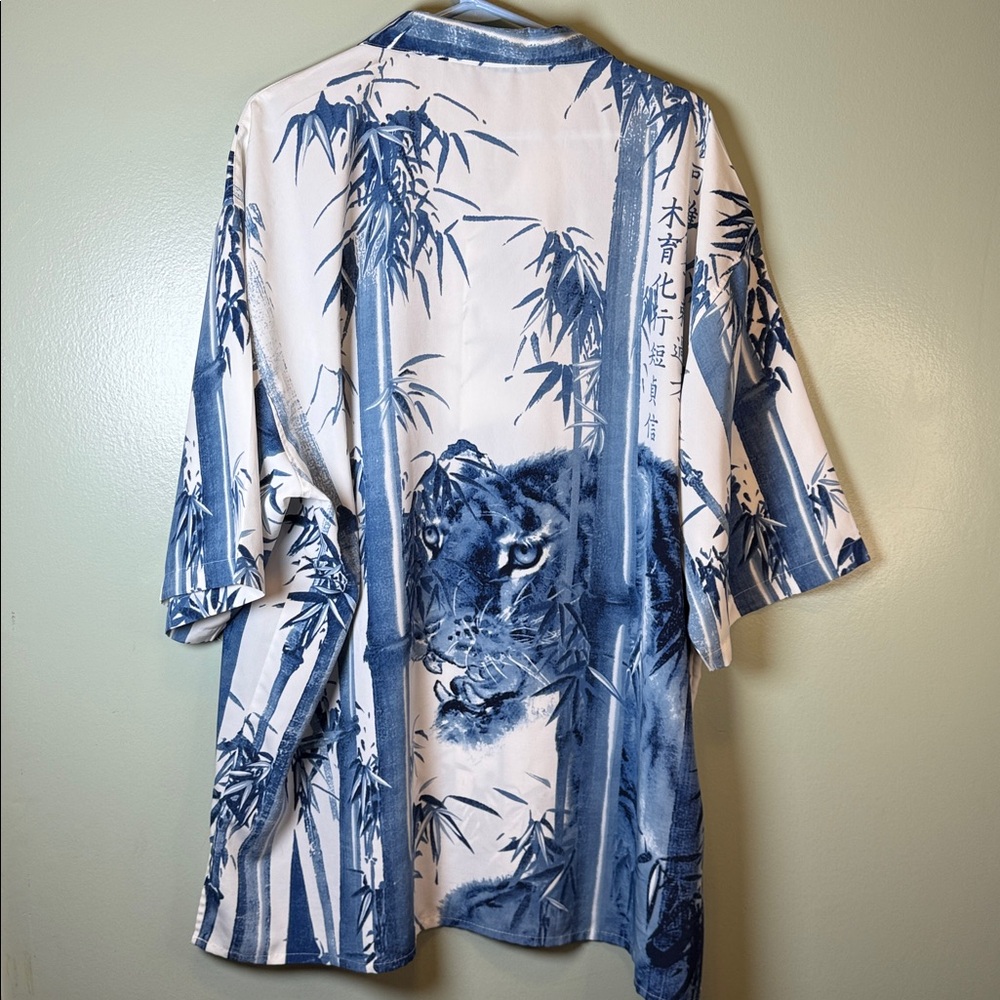 South Pole Blue and Cream Graphic Shirt - Picture 4 of 6